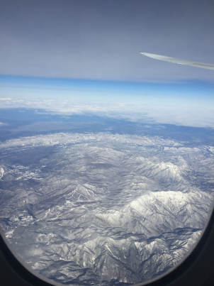 view from airplane